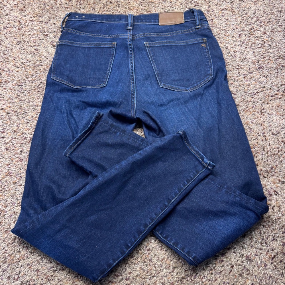 Madewell 9 High Rise Skinny Jeans Dark Wash Size 28